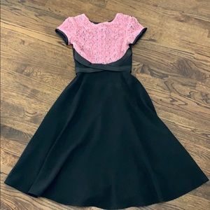 Bettie Page by Tatyana pink black roses dress